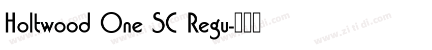 Holtwood One SC Regu字体转换